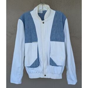 💜Vintage Georges Marciano × Guess for Henri Bendel Denim Panel Jacket | Men’s M